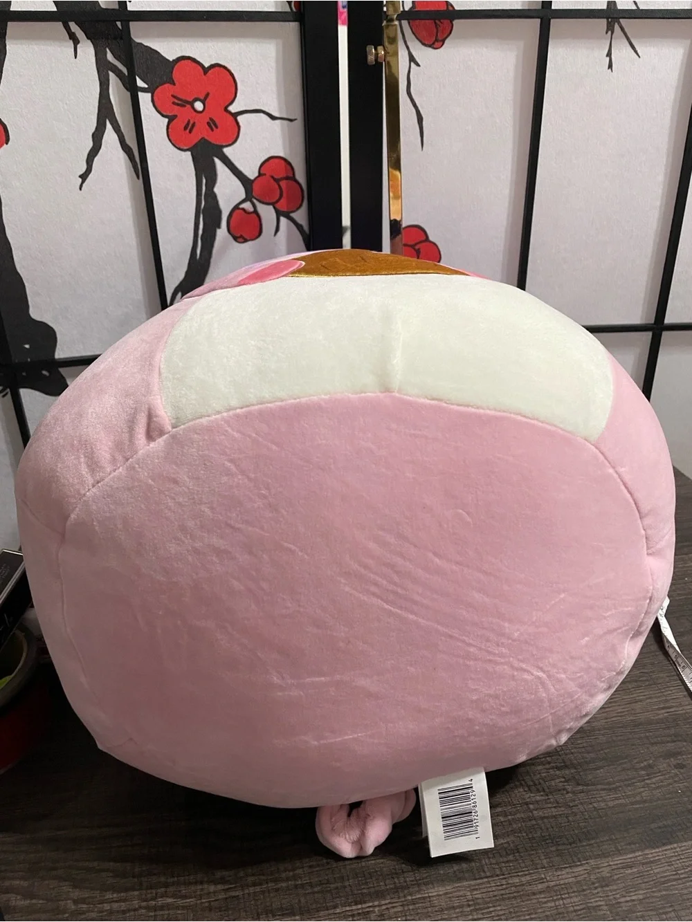 Squishmallows Pink Pig with Lavender Bucket Hat